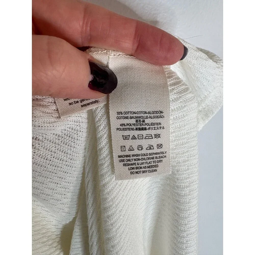 NWT Free People Super Sonic Thermal Ivory-sz Medium